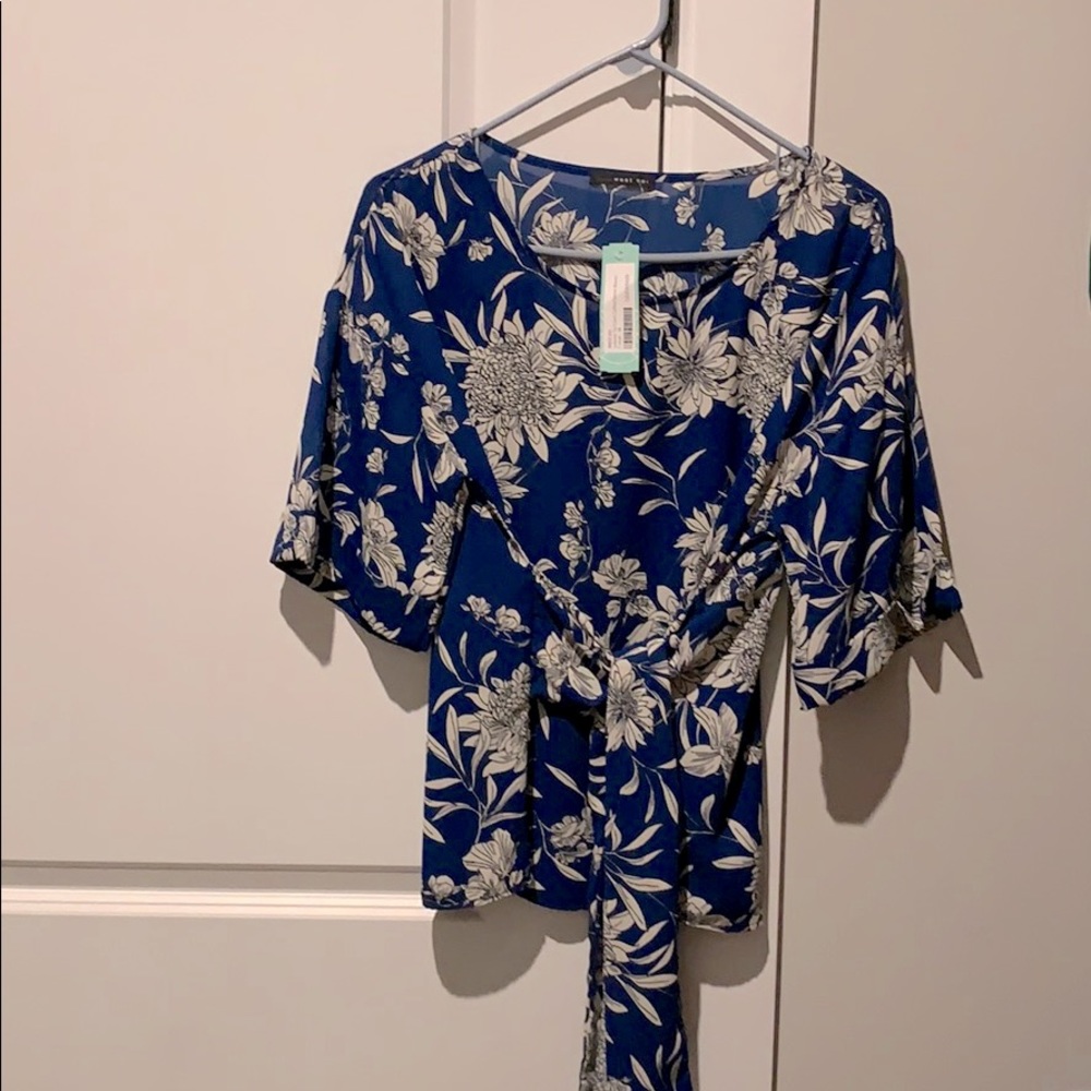 West Kei tie front blouse
